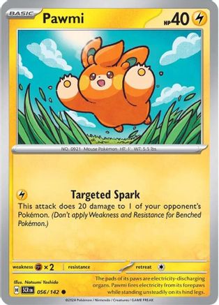 Pawmi (56/142) - SV07 Stellar Crown Reverse Holofoil - Common