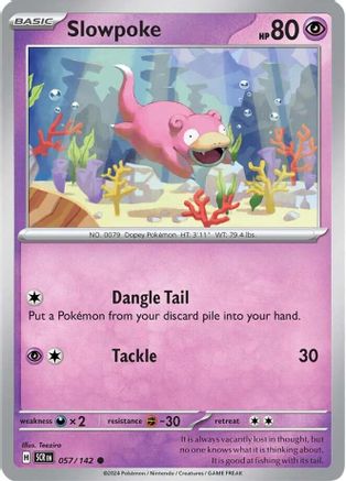 Slowpoke 57 - SV07 Stellar Crown Reverse Holofoil