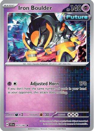 Iron Boulder (71/142) - SV07 Stellar Crown Holofoil - Rare