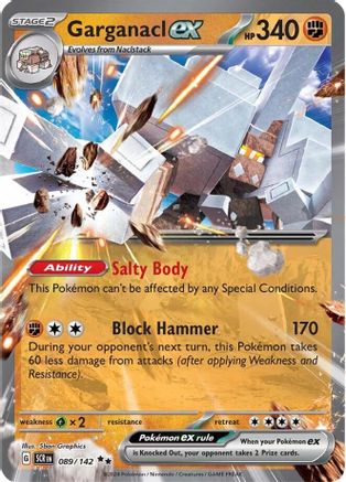 Garganacl ex (89/142) - SV07 Stellar Crown Holofoil - Double Rare