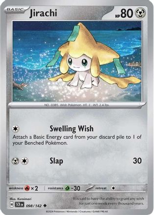 Jirachi (98/142) - SV07 Stellar Crown Reverse Holofoil - Uncommon