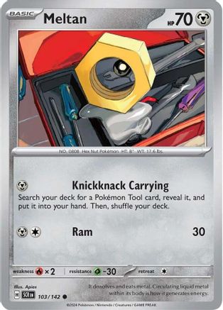 Meltan (103/142) - SV07 Stellar Crown  - Common