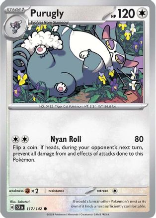 Purugly (117/142) - SV07 Stellar Crown  - Common