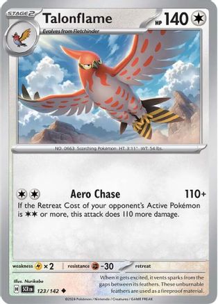 Talonflame (123/142) - SV07 Stellar Crown  - Uncommon
