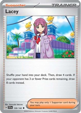 Lacey (139/142) - SV07 Stellar Crown Reverse Holofoil - Uncommon