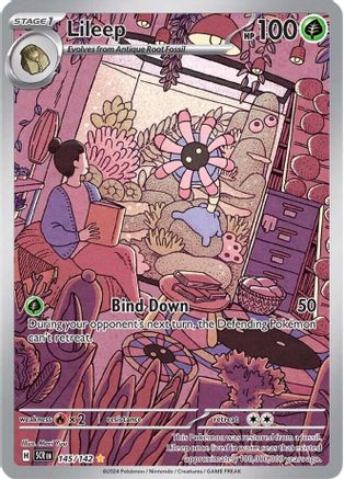 Lileep (145/142) - SV07 Stellar Crown Holofoil - Illustration Rare