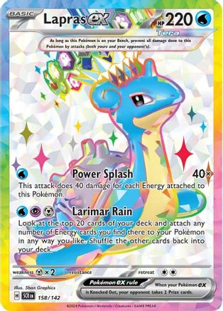 Lapras ex (158/142) - SV07 Stellar Crown Holofoil - Ultra Rare