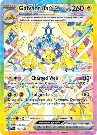 Galvantula ex 168/142 - SV07 Stellar Crown Holofoil - Special Illustration Rare