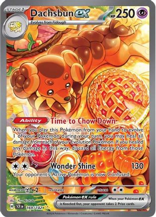 Dachsbun ex (169/142) - SV07 Stellar Crown Holofoil - Special Illustration Rare