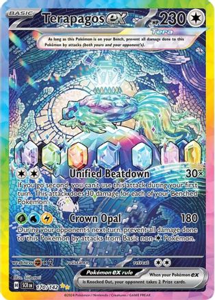 Terapagos ex (170/142) - SV07 Stellar Crown Holofoil - Special Illustration Rare