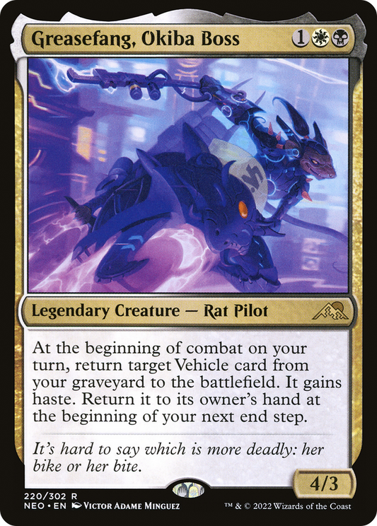 Greasefang, Okiba Boss (NEO-220) - Kamigawa: Neon Dynasty Foil