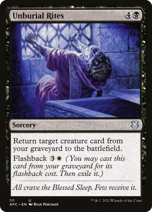 Unburial Rites (AFC-111) - Forgotten Realms Commander