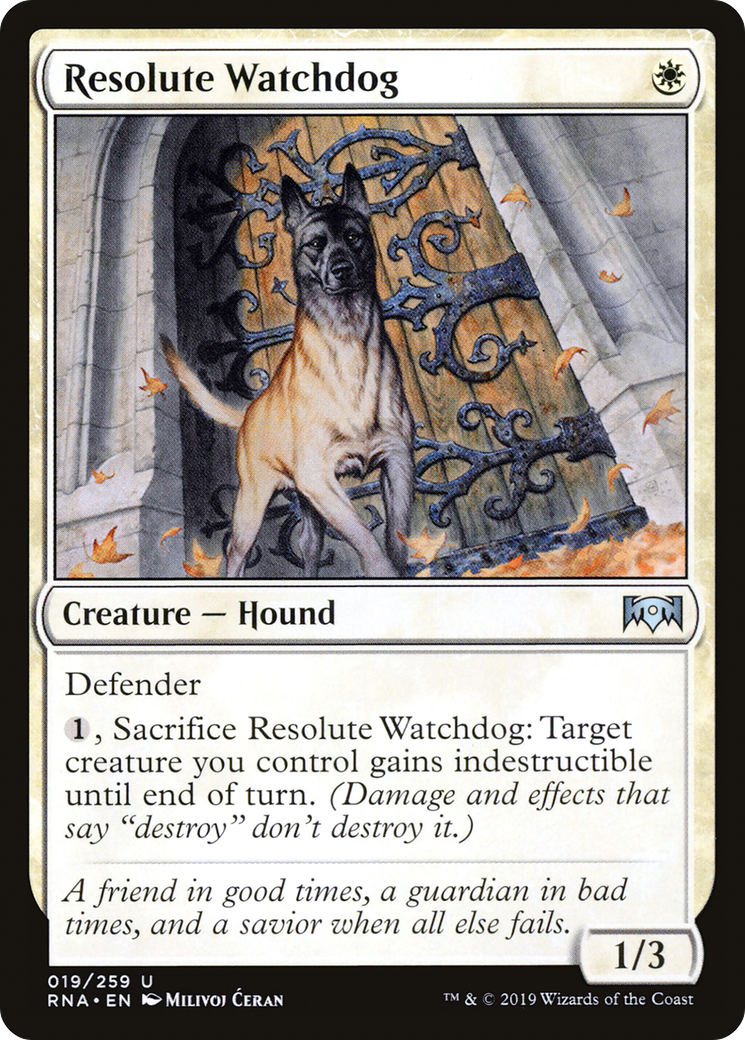 Resolute Watchdog (RNA-019) - Ravnica Allegiance