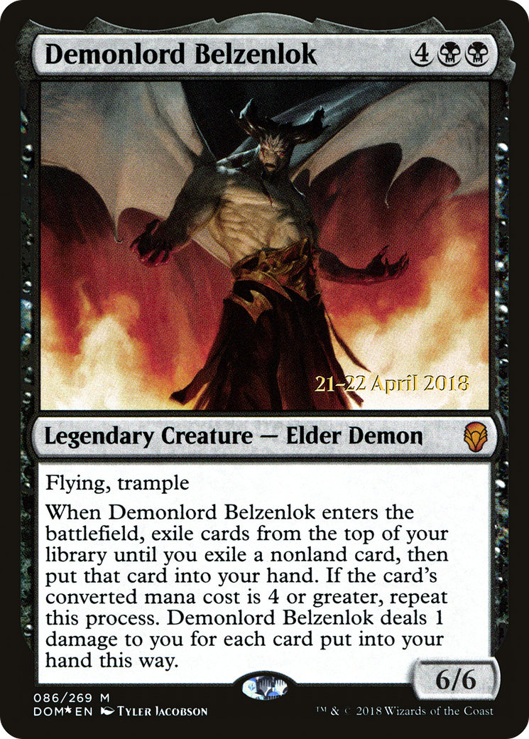 Demonlord Belzenlok (PDOM-86S) - Dominaria Promos Foil