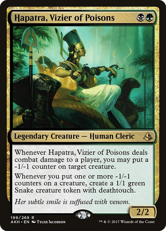 Hapatra, Vizier of Poisons (AKH-199) - Amonkhet Foil