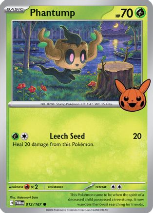 Phantump - 012/167 - Trick or Trade BOOster Bundle 2024 Normal