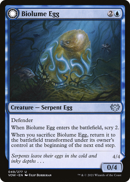 Biolume Egg // Biolume Serpent (VOW-049) - Innistrad: Crimson Vow: (Double Faced Transform)