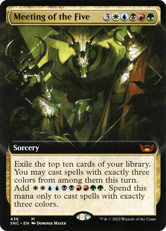 Meeting of the Five (SNC-436) - Streets of New Capenna: (Extended Art)