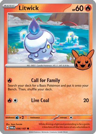 Litwick - 036/167 - Trick or Trade BOOster Bundle 2024 Normal