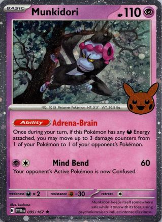 Munkidori (Cosmos Holo) (95/167) - Trick or Trade BOOster Bundle 2024 Holofoil - Holo Rare