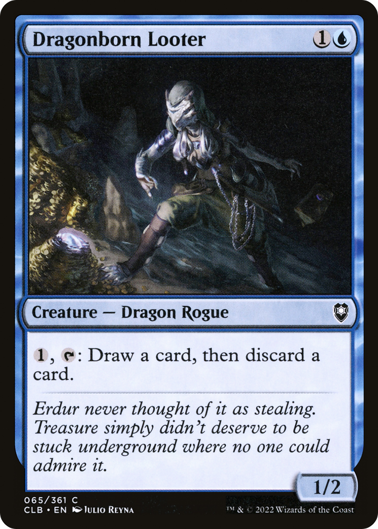 Dragonborn Looter (CLB-065) - Commander Legends: Battle for Baldur's Gate Foil