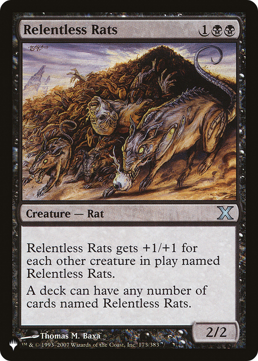 Relentless Rats (LIST-10E-173) - The List