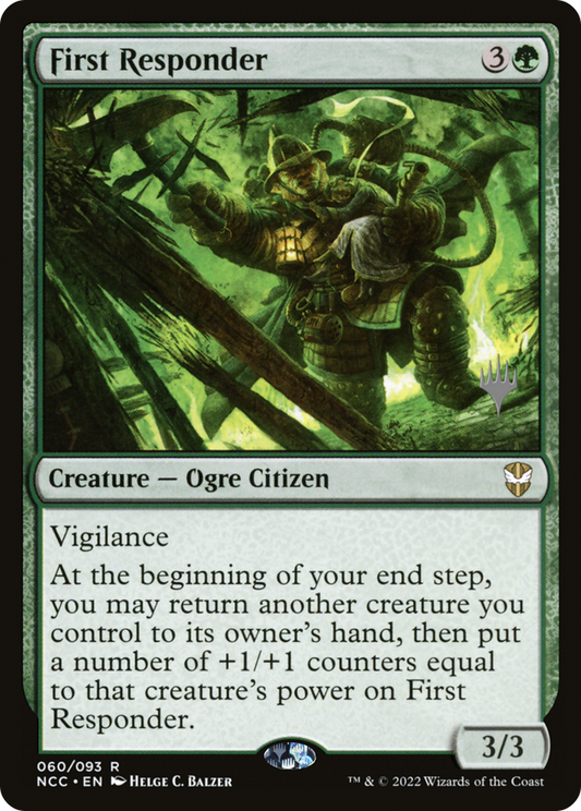 First Responder (PNCC-60P) - New Capenna Commander Promos Foil