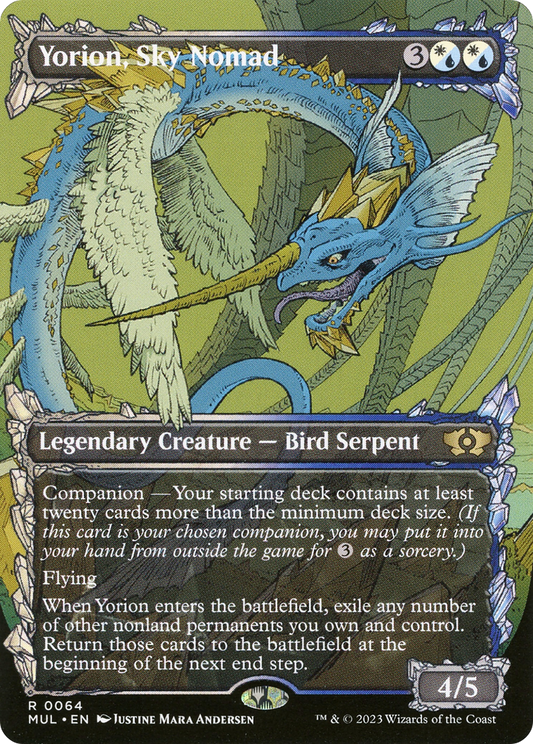 Yorion, Sky Nomad (MUL-064) - Multiverse Legends: (Showcase) (Borderless) Foil