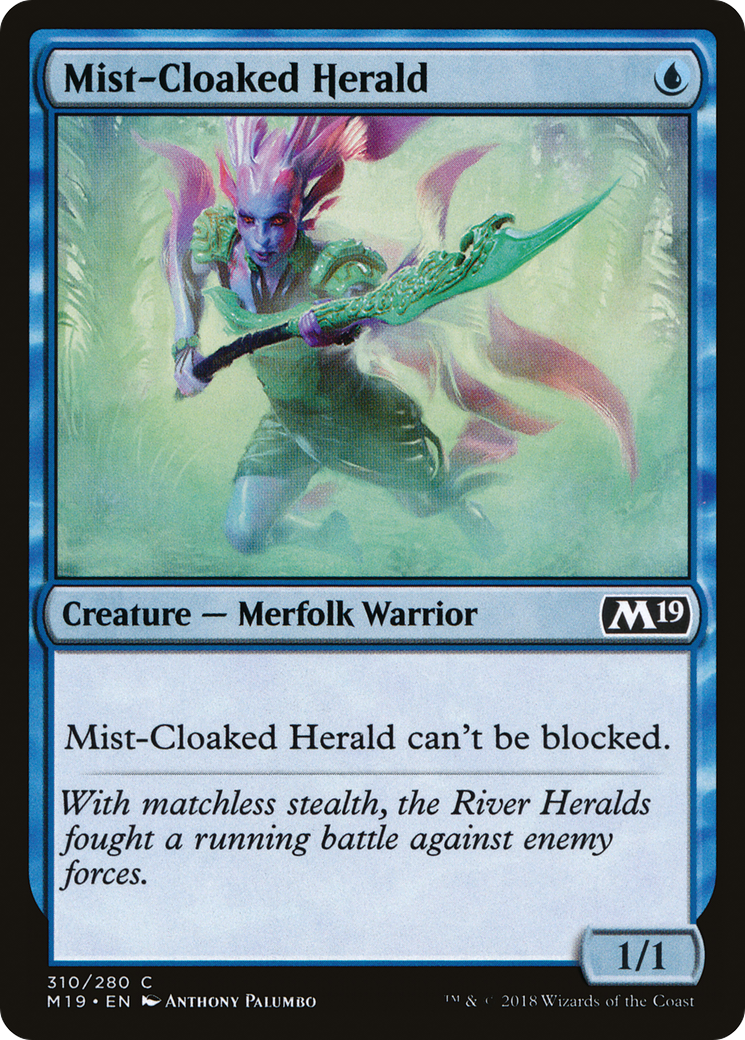 Mist-Cloaked Herald (M19-310) - Core Set 2019