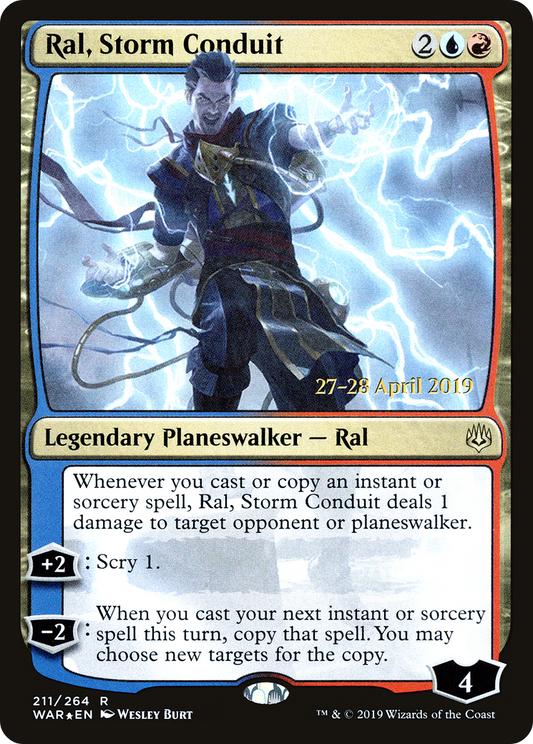 Ral, Storm Conduit (PWAR-211S) - War of the Spark Promos Foil