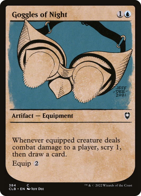 Goggles of Night (CLB-384) - Commander Legends: Battle for Baldur's Gate: (Showcase) Foil