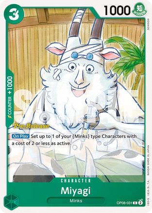 (OP08-031) Miyagi - Two Legends Pre-Release Cards Normal