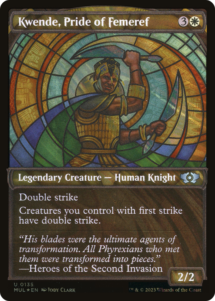 Kwende, Pride of Femeref (MUL-135) - Multiverse Legends: (Showcase) Foil