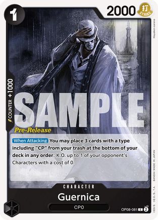 (OP08-081) Guernica - Two Legends Pre-Release Cards Normal