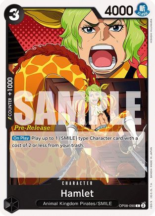 (OP08-090) Hamlet - Two Legends Pre-Release Cards Normal