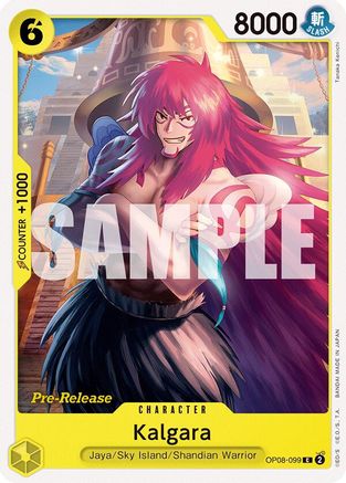 (OP08-099) Kalgara (099) - Two Legends Pre-Release Cards Normal