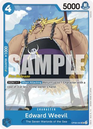 (OP08-042) Edward Weevil - Two Legends Pre-Release Cards Normal