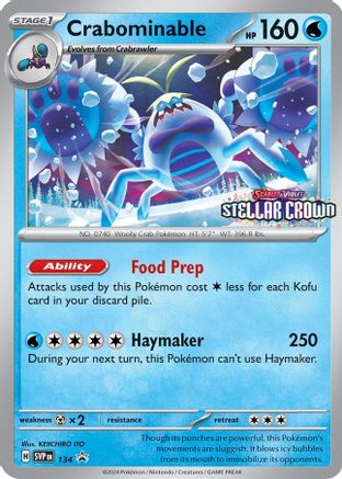 Crabominable - SVP134 134 - SV Scarlet & Violet Promo Cards Holofoil