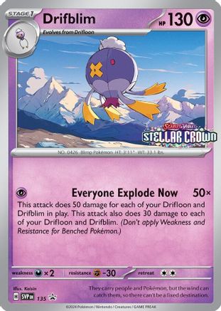 Drifblim 135 - SV Scarlet & Violet Promo Cards Holofoil - Promo