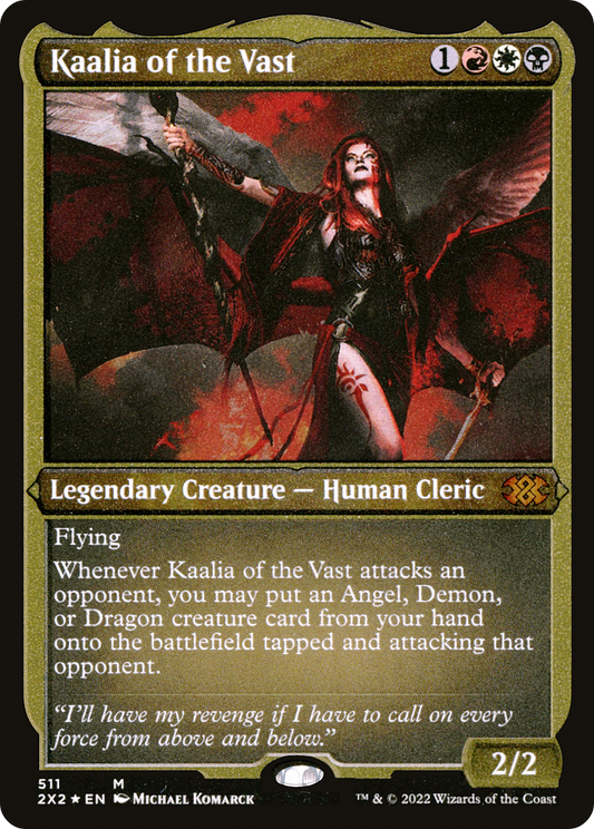 Kaalia of the Vast (2X2-511) - Double Masters 2022 Etched Foil