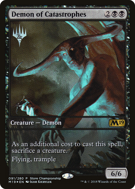 Demon of Catastrophes (PM19-091) - Core Set 2019 Promos Foil