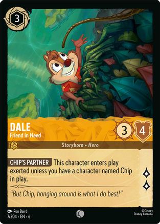 (007/204)  Dale - Friend in Need - Azurite Sea  Cold Foil
