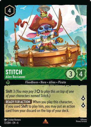 Stitch - Alien Buccaneer (72/204) - Azurite Sea