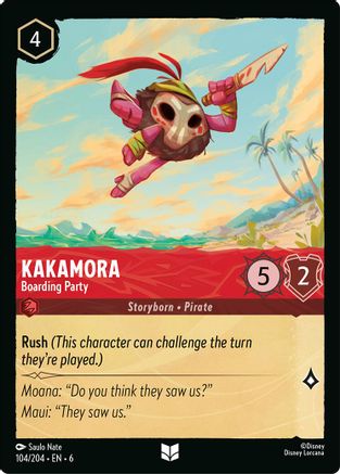 Kakamora - Boarding Party (104/204) - Azurite Sea Cold Foil