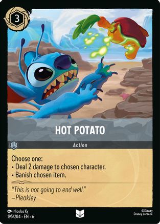 Hot Potato (195/204) - Azurite Sea Cold Foil