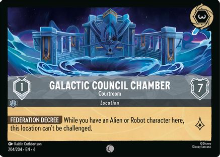 Galactic Council Chamber - Courtroom (204/204) - Azurite Sea Cold Foil