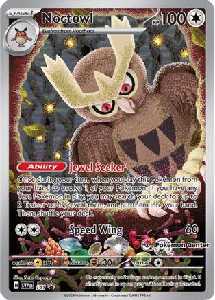 Noctowl (Pokemon Center Exclusive) (141) - SV Scarlet & Violet Promo Cards Holofoil - Promo