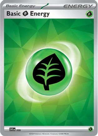 Basic Grass Energy 009 - SVE Scarlet & Violet Energies - Holofoil - Common