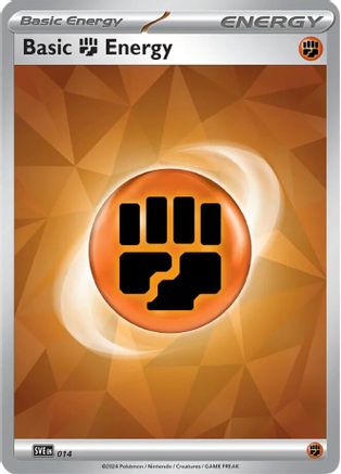 Basic Fighting Energy 014 - SVE Scarlet & Violet Energies - Holofoil - Common