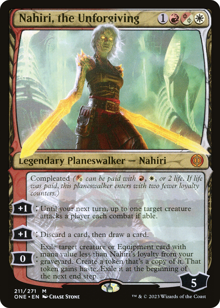 Nahiri, the Unforgiving (ONE-211) - Phyrexia: All Will Be One Foil